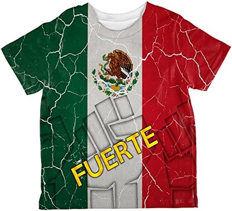 Cinco de Mayo Mexico Fuerte jaka meksička zastava širom preko majice mališa