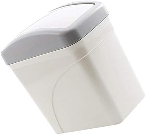 Mini bin otpada - bijeli mini otpadni kantu za kantu za kucanje kupaonica Kan za smeće Stol za smeće