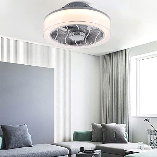 KMYX Moderna jednostavna stropna svjetiljka za ventilaciju MUTE stropni ventilator LED akrilna prakse zatamnjenja 3-stupanjska brzina vjetra s udaljenim ležajem u spavaćoj sobi