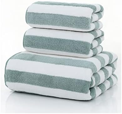 Geltdn Microfiber Stripe ručnik hotelski materijal za kupatilo tuš ručnik za ručnik za ručnik za ručnik za kupatilo 3pcs / set
