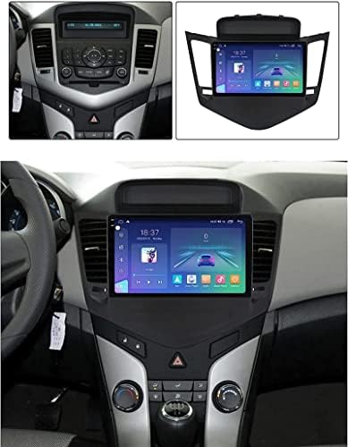 9 '' Android 12 auto radio 2 din, QED / 2K automatsko-zaslon za ekranom digitalnim multimedijskim sistemom sa GPS navigacijskim WiFi Bluetooth RDS / FM radio + kamera za gledanje stražnjeg dijela za C.Hevrolet Cruze 2009-2014, H7