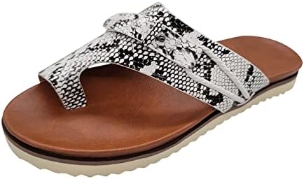 Sandale na plaži za žene leopard print Clip Toe Casual japanke udobne ljetne odjevne papuče