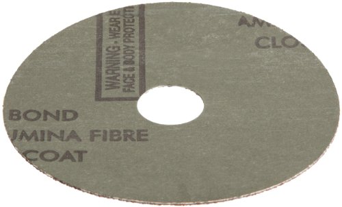 Zasluga za abrazivni disk, podlogu vlakana, keramički aluminijski oksid, 7/8 Arbor, promjer 4-1 / 2, grit 60