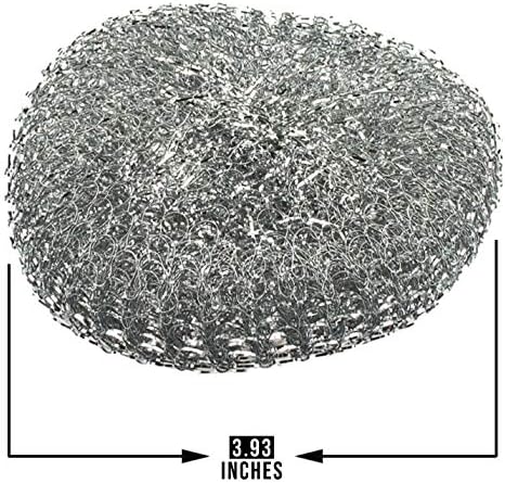 Kuhinja od nehrđajućeg čelika žičana spužva za tave - pakovanje 4 - Metalni ribolov za čišćenje jela - čišćenje za lonce izviđačke ploče