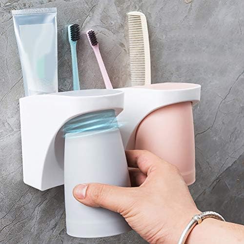 Doitool 1 Set izdržljivi stalak za odlaganje kupatila zidni držač četkice za zube kuhinjski pribor za kupatilo
