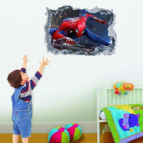 Spiderman zidna naljepnica PVC Materijal 3d naljepnica za Crtić za dječiju sobu Zidna dekoracija spavaće sobe, Spiderman dekoracija sobe za dječake