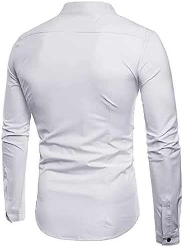 XXBR Ležerne majice za muške, pad krojenja sa dvostrukim plačkama niz dugi rukav labav majica
