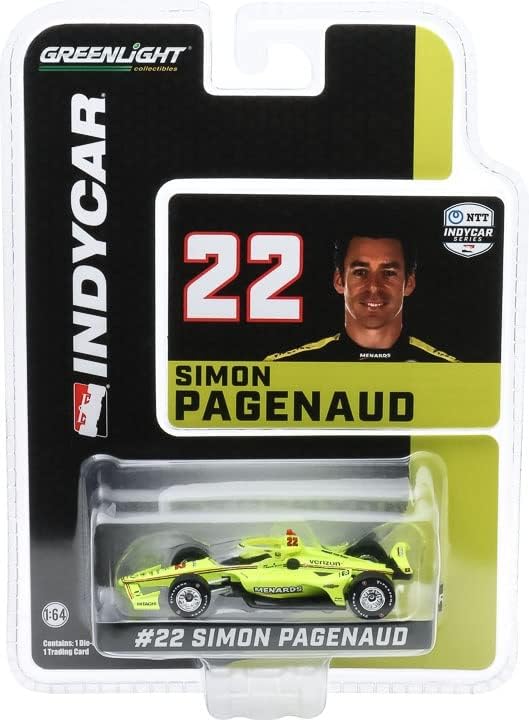 Greenlight 10870 2020 NTT IndyCar serija - # 22 Simon Pagenaud / Team Penske, Menards 1: 64 skala Indy 500