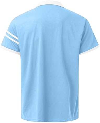 Muški ljetni polo T majica casual kratki rukav Tee vrhovi zatvarača sa sigurnosnim fit sportom Golf polos Tuničke majice