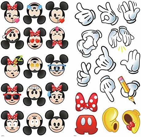 Cimeri RMK3467SCS Disney Mickey i Minnie Texting Emoji Peel i Stick zid naljepnice