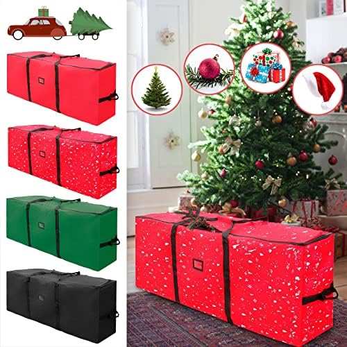Vještačka torba za božićno drvo-Holiday Božić rastavljeno drveće sa izdržljivim ojačanim ručkama & Dual Zipper-vodootporni materijal štiti od prašine, vlage