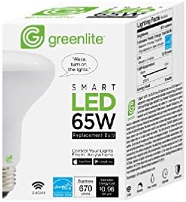 Greenlite 8w / br30 / smart1 Br30 E26 Smart WiFi LED sijalica, meka Bijela