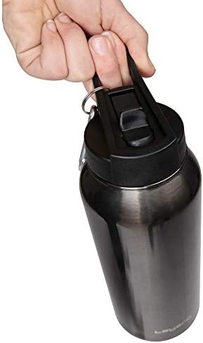 Sloj 8 nehrđajućeg čelika prijenosna boca s pop-up slamom i vijkom na poklopcu