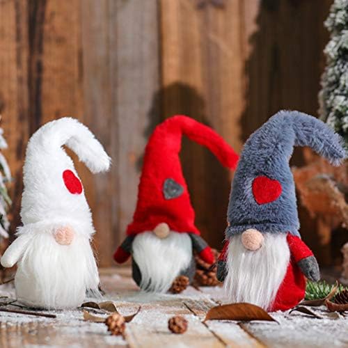 Didiseaon kamin Dekor BOŽIĆNO GNOME PLUSH ELF: Švedski Gnome ukras par gnomi Skandinavski gnomi Nordic Gnome Elf figuricko ukrašavanje za kućni kamin Desktop Božićni dekor