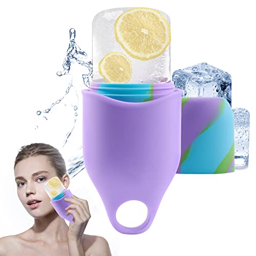 Ice Roller Mould, Upgrade Ice face mould for Face and Eye with Drip-proof Cover, višekratni Silikonski facial