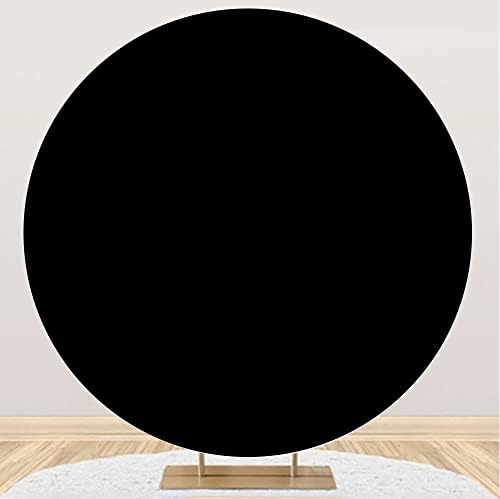 Yeele 3x3ft Crna okrugla pozadina Crni krug pozadina Cover poliester crna pozadina za fotografiju