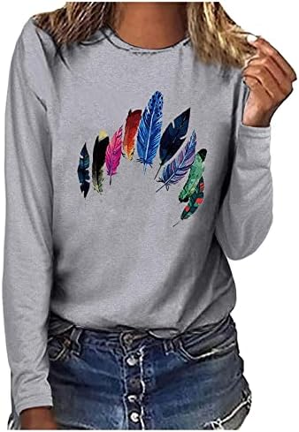 Jesen Ljetna bluza Tee za teen djevojke dugih rukava odjeća u trendy Crew vrat pamuk grafički salon 2f 2f