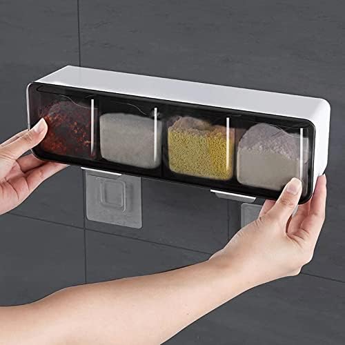 Seijy Kuhinjski zidni začinski kutija sa slanom paprikom začinu stalak za space jar šećerna posuda za kuhinjski gadget