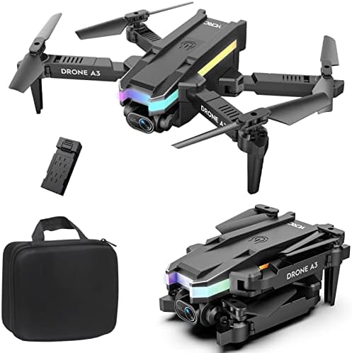 Bzdzmqm Drone sa 4K HD Dual kamera, daljinsko upravljanje Quadcopter sklopivi Mini Drone Helikopter Igračke Pokloni za djecu & amp; odrasle, visina čekanje, 50x zum, jedan ključ Start, sa torbom