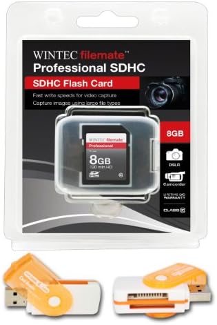 8GB klase 10 SDHC velike brzine memorijska kartica za Kodak EasyShare digitalni fotoaparat C713 C813. Savršeno za brzo kontinuirano snimanje i snimanje u HD-u. Dolazi sa Hot Deals 4 manje sve u jednom čitač okretnih USB kartica i.