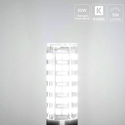 DiCUNO G8 LED sijalica, zatamnjena 6w Daylight White 6000k, 120v Xenon 60W halogena zamjena, pod svjetlom