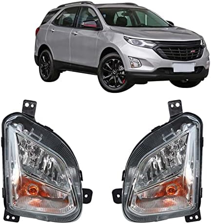 Zamjena sklopa svjetla za maglu Silscvtt za 2018 2019 2020 Chevy Equinox Clear Lens sa sijalicama za vožnju svjetla za maglu lijevo+desno