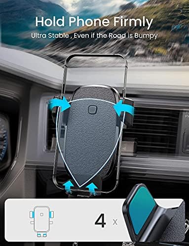 Lisen držač za telefon za automobile [2022 Upgrade] držač za telefon za ventilaciju vazduha [nikad ne klizi