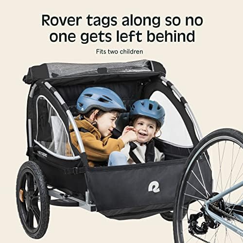 Retrospec Rover Kids biciklističke prikolice Jednoj i dvostruki putnički dječji sklopivi