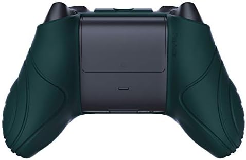 PlayVital Samurai Edition Racing Green Antiklizni kontroler Grip silikonska koža, Ergonomska mekana gumena zaštitna poklopac za zaštitu za Xbox serije S / X kontroler sa crnim kapicama palca