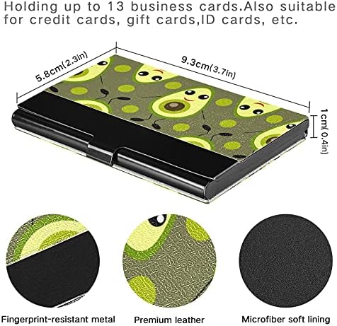 Slatki držač vizitkarte od avokada za žene i muškarce torbica za držač vizitkarte sa kožnom ličnom karticom