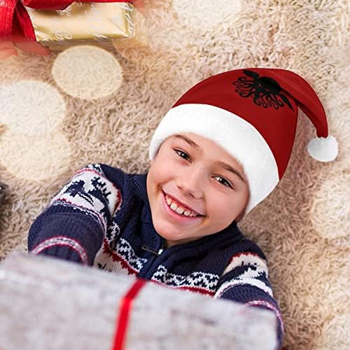 Cool Cthulhu Božić šešir meka pliš Santa kapa Funny kapu za Božić Nove godine svečana zabava