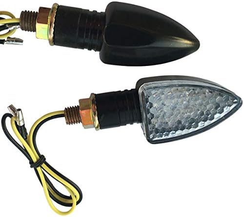 MotorToGo Crni mali LED Žmigavci žmigavca za motocikle bočni indikatori markera blinkeri kompatibilni