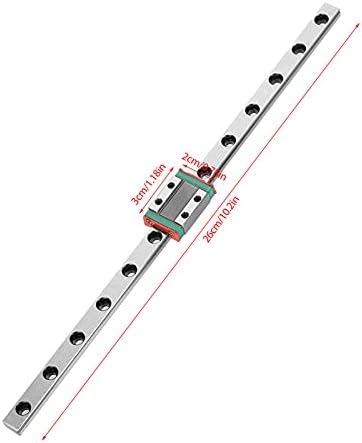 Linearni željeznički vodič, LML9B 9mm linearna šina mini ležajeva čelična željeznica slajd šine + dužina raznolikosti klizača