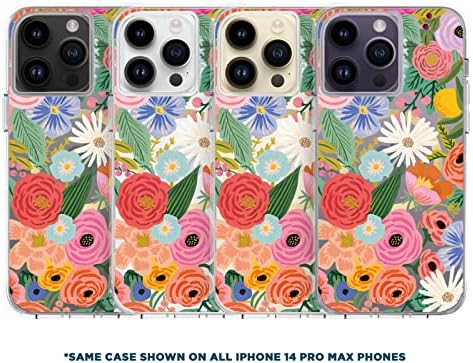 Rifle Paper Co. iPhone 14 Pro Max futrola [kompatibilna sa Magsafeom] [10ft zaštita od pada] slatka futrola za iPhone 6.7 sa cvjetnim uzorkom, tehnologija protiv ogrebotina, materijal otporan na udarce, Slim Fit-rumenilo za vrtnu zabavu