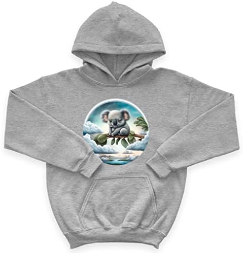 Kawaii Design Dečija Sponge Fleece Hoodie - Koala Design Dečji hoodie - Grafički kapuljač za decu