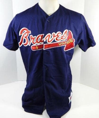 1990-ih Atlanta Braves # 91 Izdavana plesna vrpca na mornaričkoj dresu 44 DP21640 - Igra Polovni MLB dresovi