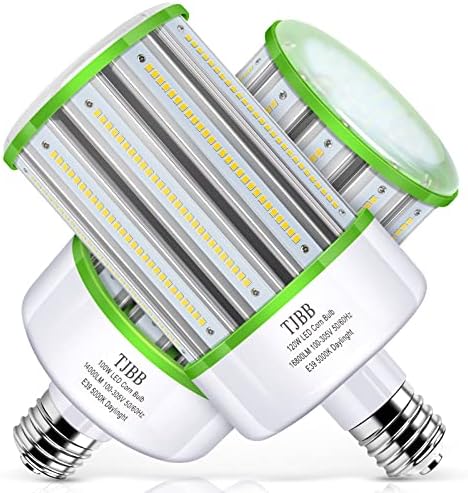 TJBB 2-Pack 120W LED žarulja za kukuruz,E39 Mogul Base 5000k Daylight,16,800 lm, 400w HPS/Metalhalogena