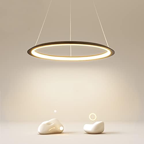 Omoons Chaldelier zatamnjeno LED lampica Moderni minimalistički zatamnjeni luster Visina podesive aluminijske ovjesne svjetiljke blagovaonica Spavaća soba stropna svjetiljka dnevni boravak blagovaonica Viseća rasvjeta / zlatna / 40