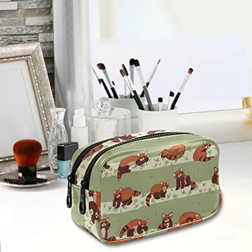 Glahy Crvena panda olovka za olovku Veliki kapacitet Olovka torbica sa zatvaračem Portable Kozmetička torba