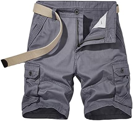 Teretne kratke hlače za muškarce, muški opušteni fit lagani vanjski Twill Twill Cargo kratke hlače sa džepovima sa džepovima