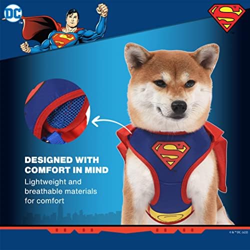 DC stripovi za kućne ljubimce Superman pasa kabel | Superman pas kostim bez poteškoća za pse