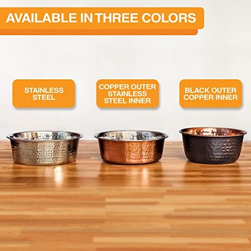 Neater pet marke Hammered dekorativnih dizajnerskih zdjela-luksuzna Premium jela za pse i mačke