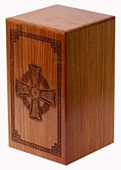 Ručno rađena drvena kremacija Memorijalne urne za ljudski pepeo za odrasle žene, drvene isklesane urne