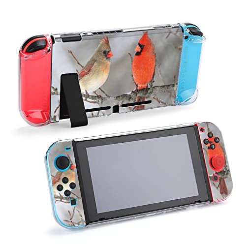 Futrola za Nintendo Switch par sjevernih kardinalnih ptica na drvetu Set od pet komada zaštitni poklopac futrola za konzole za igre za Switch