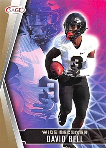 2022 Sage Low series Gold 13 David Bell Purdue boinermers RC Rookie Football Trading Card