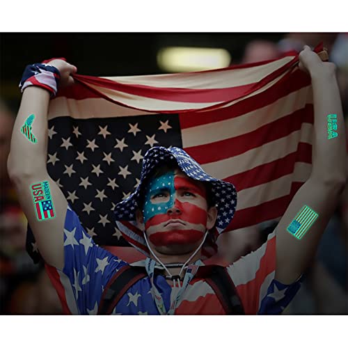 81kom Četvrti jul Patriotski ukrasi privremene tetovaže dodaci-81 stil | Amerika, crveno bijela