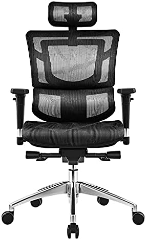 Stolica za kućnu kancelariju Podesiva kancelarijska stolica sa nosačem remenice,ergonomska mrežasta stolica sa visokim naslonom sa naslonima za ruke, za kancelariju, spavaonicu, dom