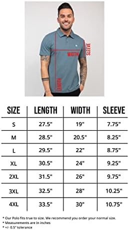 U Am Polo majice za muškarce - udobne fit košulje za košulje Muški S - 4xL opremljene kratkih rukava
