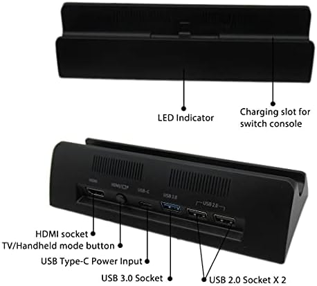 Visoke performanse USB punjač za punjenje stanica pogodan za Nintendo Switch / Lite HDMI Video Converter RIUSE