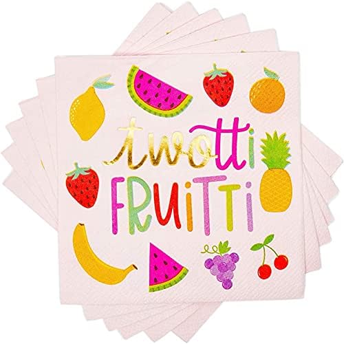 Twotti Frutti papirne salvete, ukrasi za 2. rođendansku zabavu